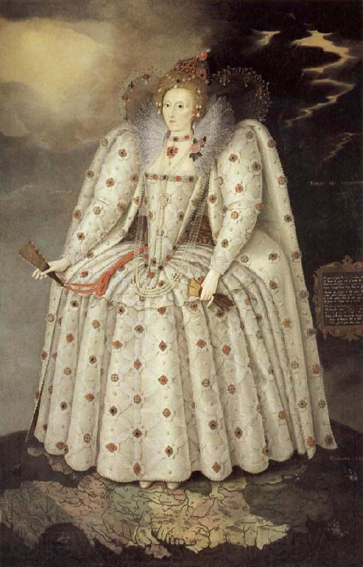 unknow artist The Ditchley Portrait of Queen Elizabeth Spain oil painting art
